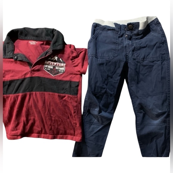 Toughskins red Outfit for boys Size M 5/6 - Picture 1 of 3